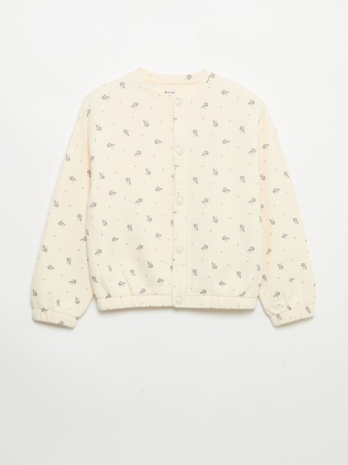 Langärmliges Sweatshirt mit Druckknopfverschluss - Kiabi