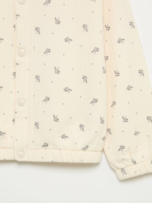Langärmliges Sweatshirt mit Druckknopfverschluss - Kiabi