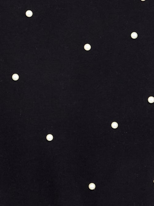 Langärmliges Sweatshirt mit Perlen - Kiabi