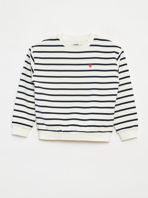 Langärmliges Sweatshirt mit Print - Kiabi Langärmliges Sweatshirt mit Print - Kiabi