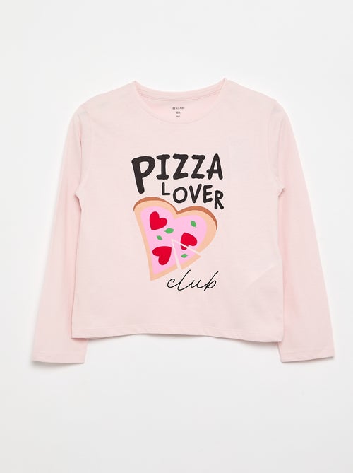Langarmshirt mit Print - Kiabi