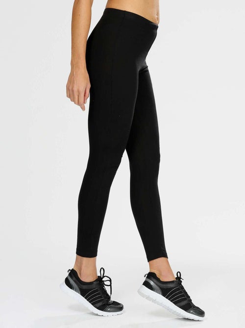 Lange Damen-Sportleggings aus Bio-Baumwolle - Kiabi