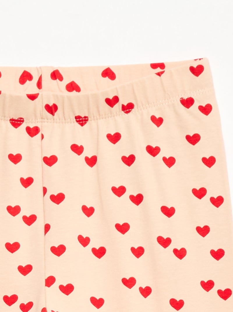 Lange Jersey-Leggings Rosa - Kiabi