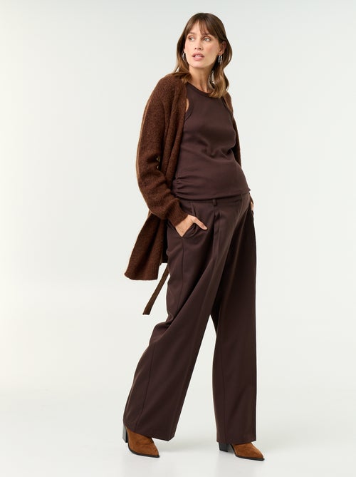 Lange Umstands-Cardigan aus Mohair-Mischung - Kiabi