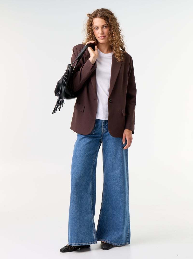 Langer Blazer Marron - Kiabi