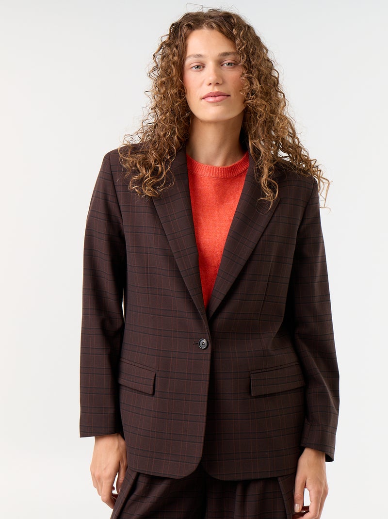Langer Blazer Marron - Kiabi