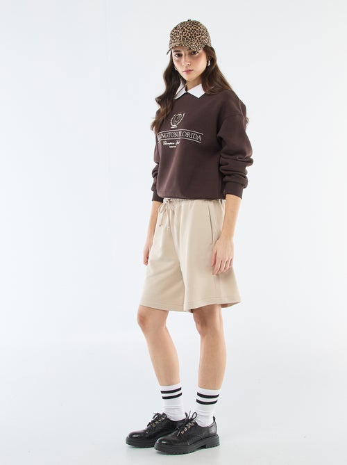 Langer French-Terry-Shorts - Kiabi