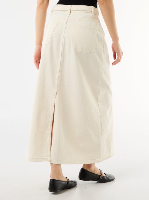 Langer Jeansrock - Kiabi