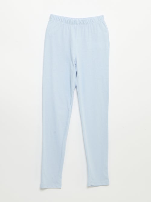 Langer Pyjama aus Baumwolljersey - 2-teilig - Kiabi
