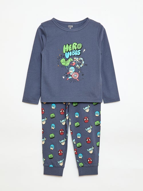 Langer Pyjama mit 'Marvel'-Print - Kiabi