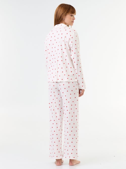 Langer Pyjama mit Muster - 2-teilig - Kiabi