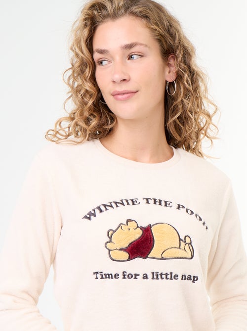 Langer Pyjama "Winnie" von "Disney" aus Fleece - 2-teilig - Kiabi