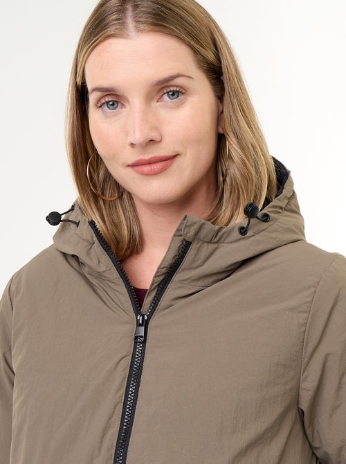 Langer wattierter Parka mit Kapuze - Kiabi