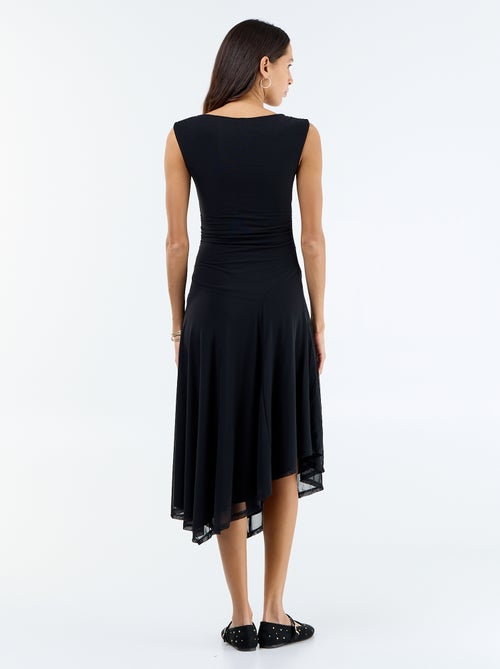 Langes ärmelloses Kleid mit asymmetrischem Saum - Kiabi