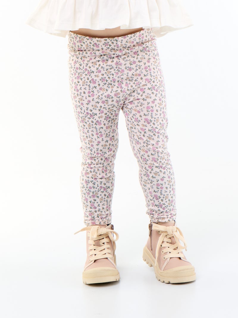 Langes bedrucktes Legging Rosa - Kiabi