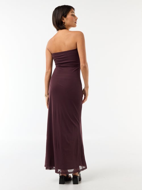 Langes Bustierkleid mit Schal - Kiabi