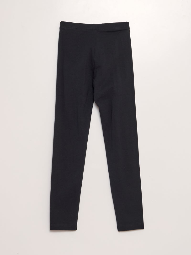 Langes, dehnbares Leggings Schwarz - Kiabi