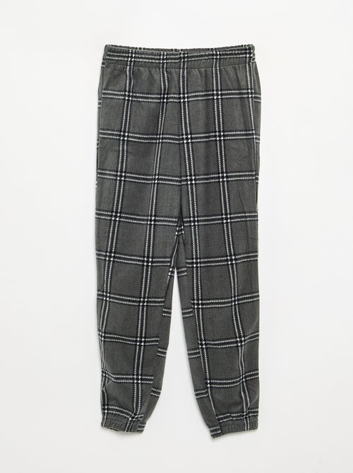 Langes Fleece-Pyjama-Set - 2-teilig - Kiabi