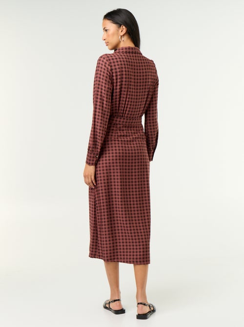Langes Hemdblusenkleid - Kiabi Langes Hemdblusenkleid - Kiabi