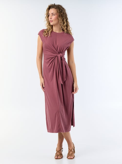 Langes Kleid zum Binden - Kiabi Langes Kleid zum Binden - Kiabi