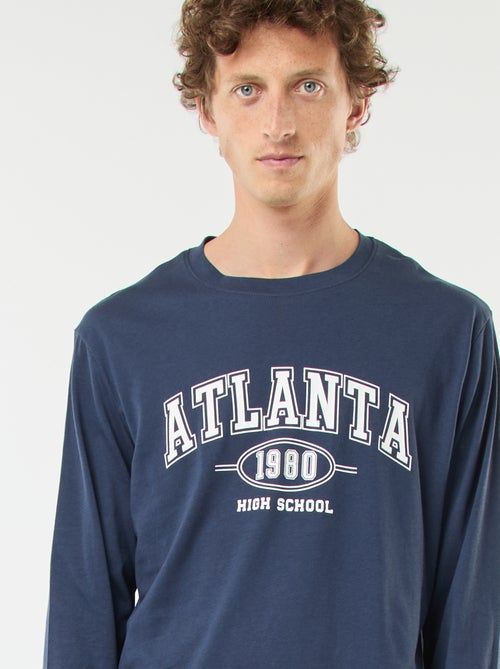 Langes Pyjama-Set aus Jersey: T-Shirt und Hose – 2-teilig - Kiabi