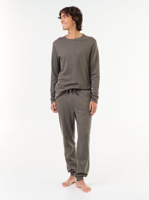 Langes Pyjama-Set T-Shirt + Hose - 2-teilig - Kiabi