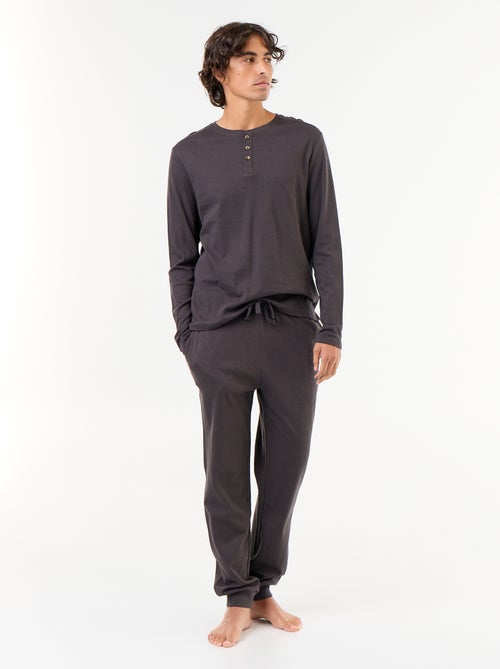 Langes Pyjama-Set T-Shirt + Hose - 2-teilig - Kiabi