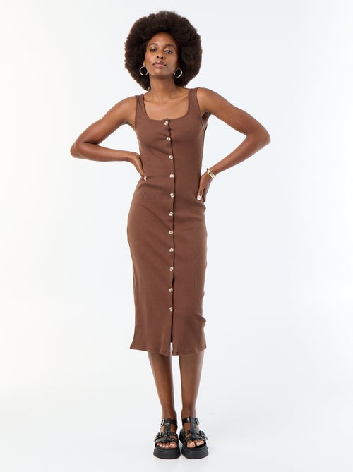 Langes Rippkleid - Kiabi Langes Rippkleid - Kiabi