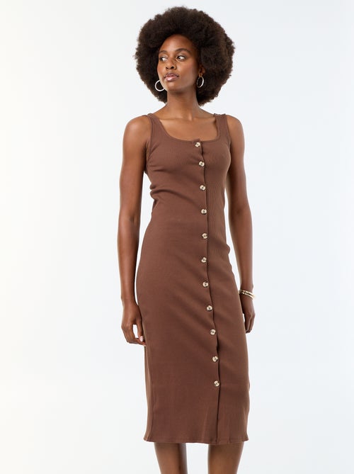 Langes Rippkleid - Kiabi Langes Rippkleid - Kiabi