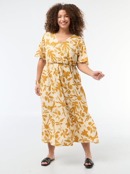Langes Wickelkleid - Kiabi