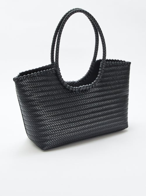 Large Rectangular Woven Tote Bag - Kiabi