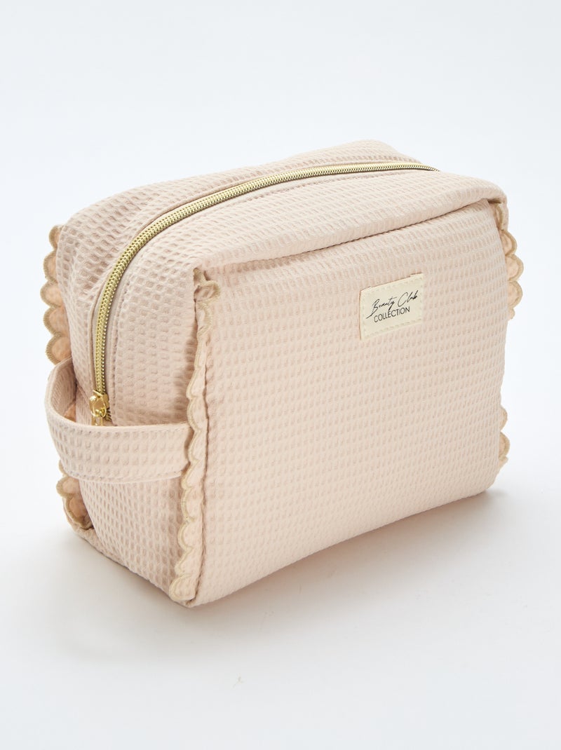 Large Vanity Case Beige - Kiabi