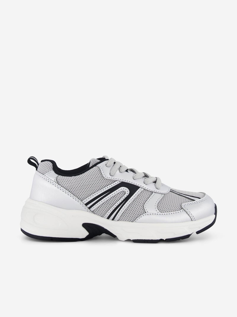Laufschuhe aus Mesh Gris - Kiabi