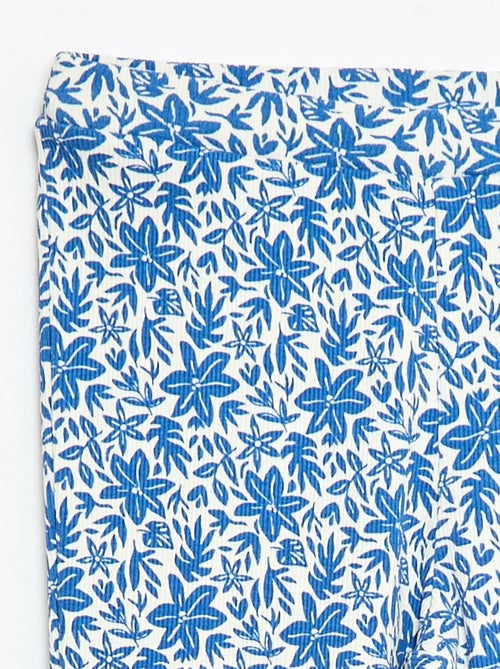 Legging côtelé à motif - Kiabi