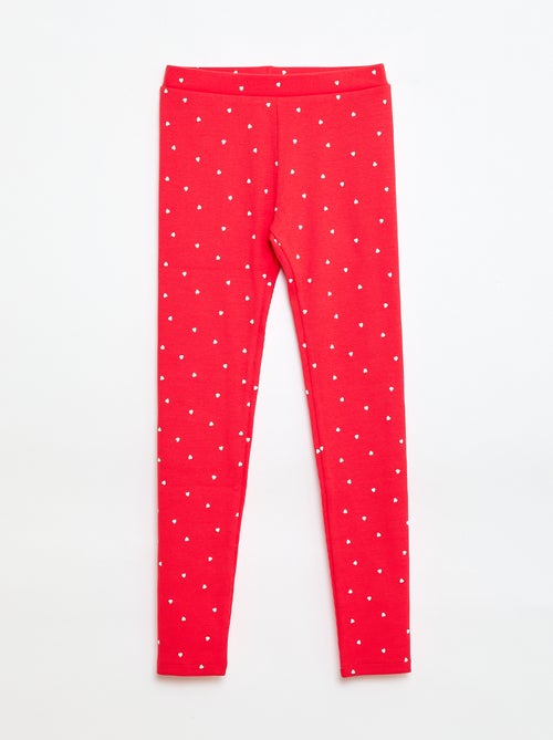 Legging côtelé à motif - Kiabi