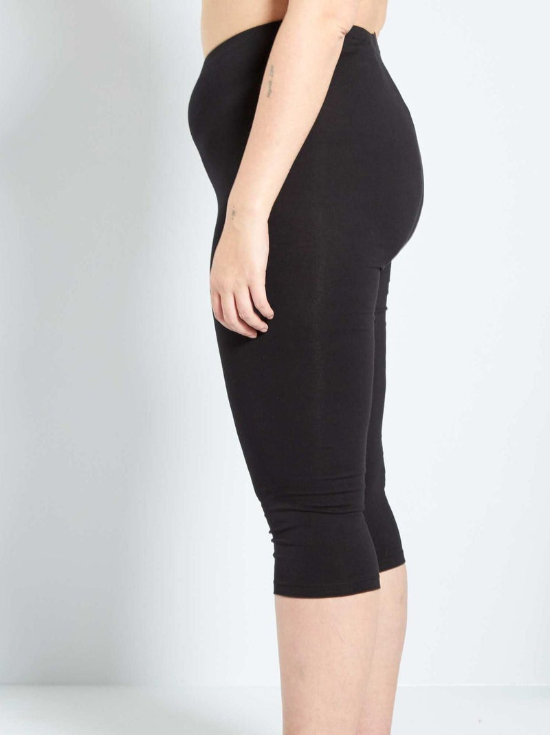 Legging court en maille Noir - Kiabi