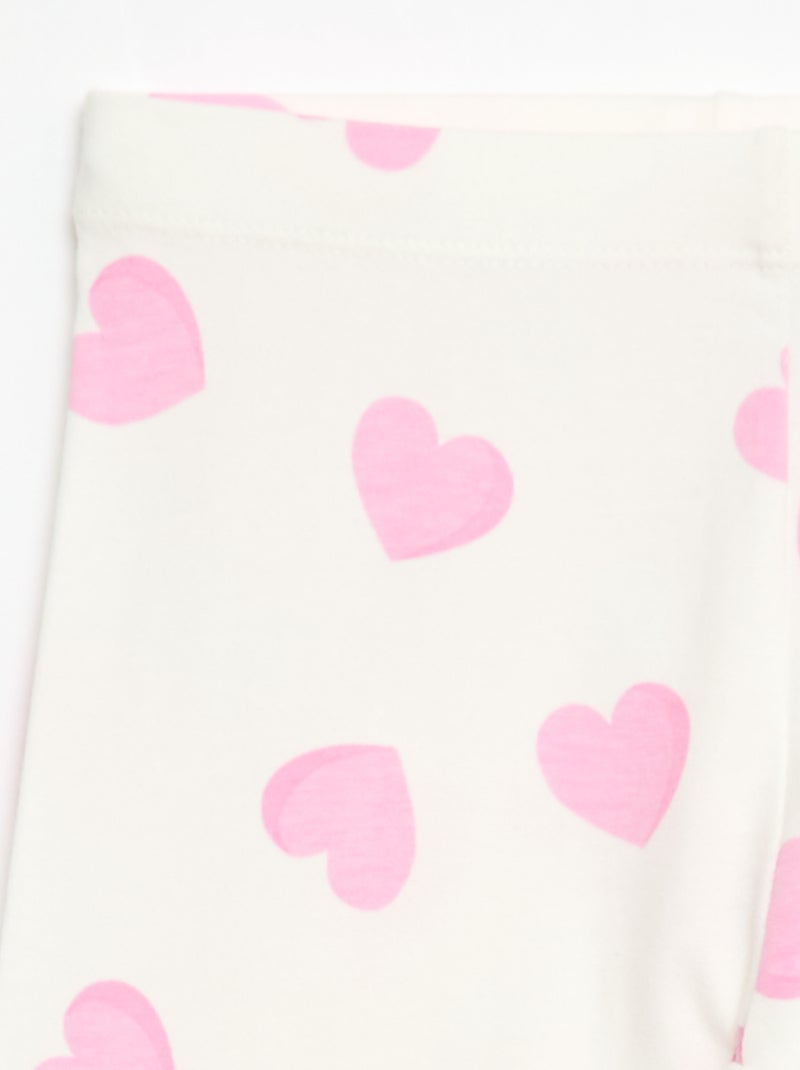 Legging court imprimé Rose - Kiabi