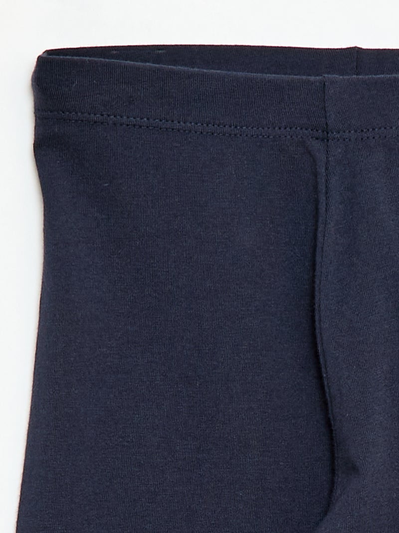 Legging court uni Bleu - Kiabi