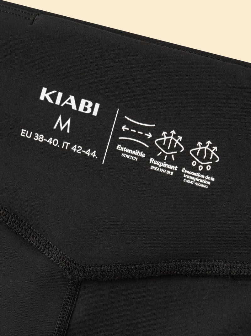 Legging de sport 7/8 Noir - Kiabi