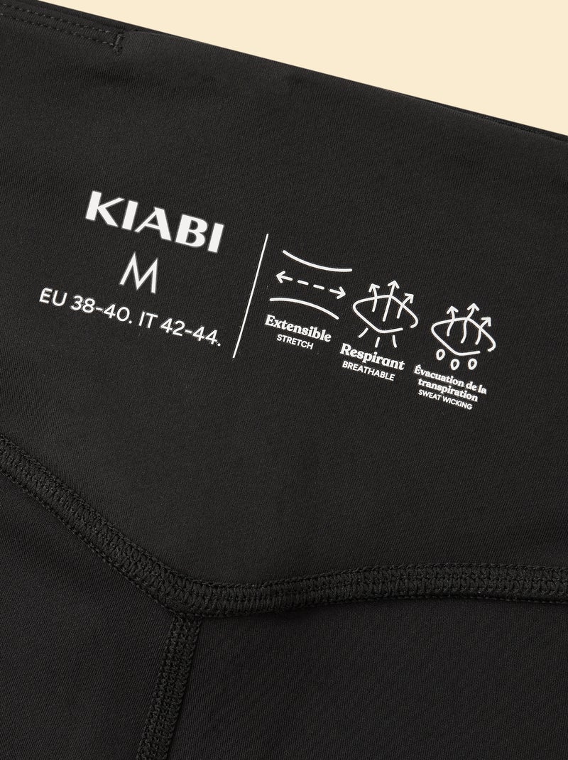 Legging de sport avec poches Noir - Kiabi