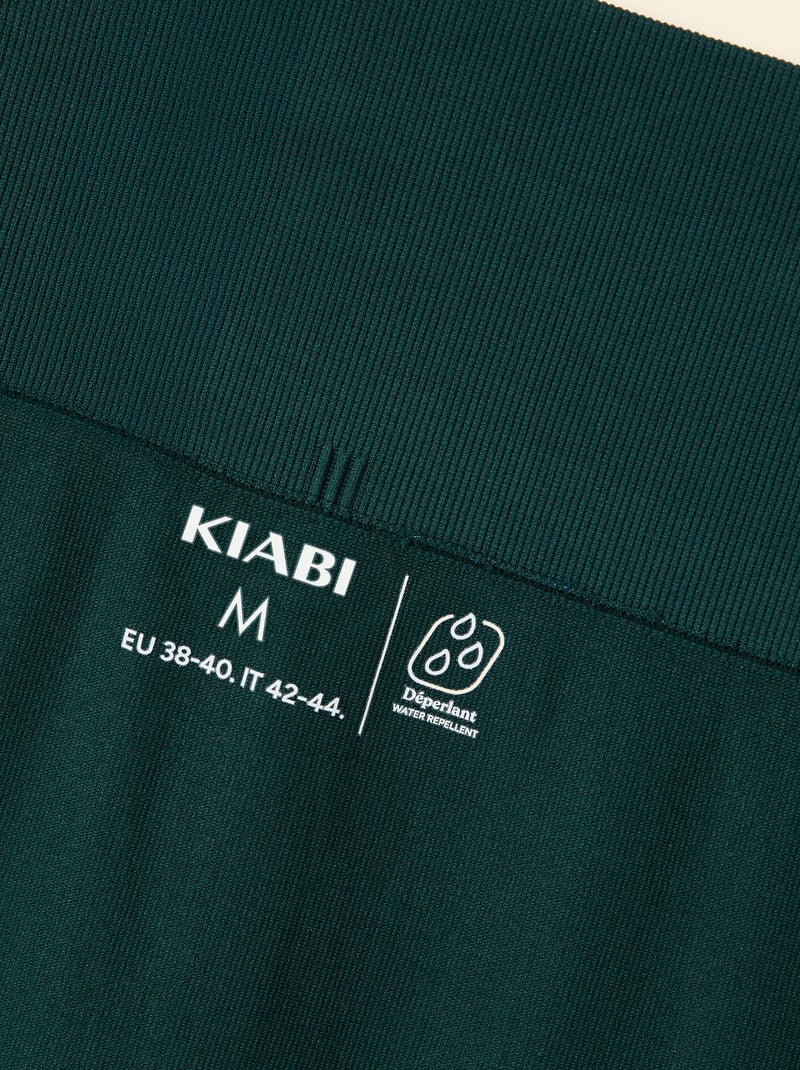 Legging de sport en rib sans coutures Vert - Kiabi