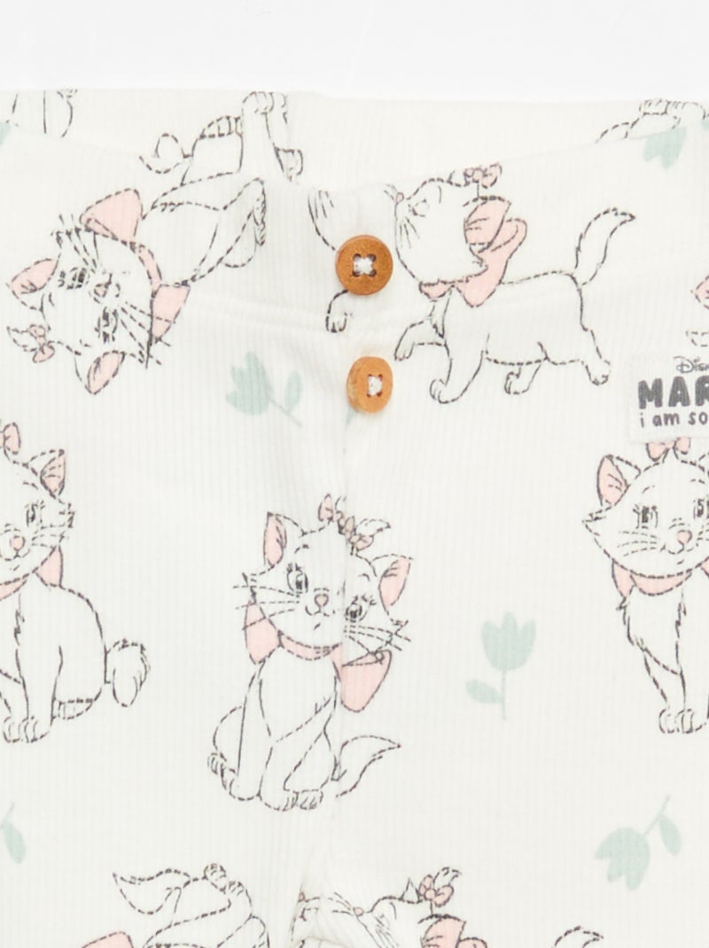 Legging 'Disney' côtelé Blanc - Kiabi