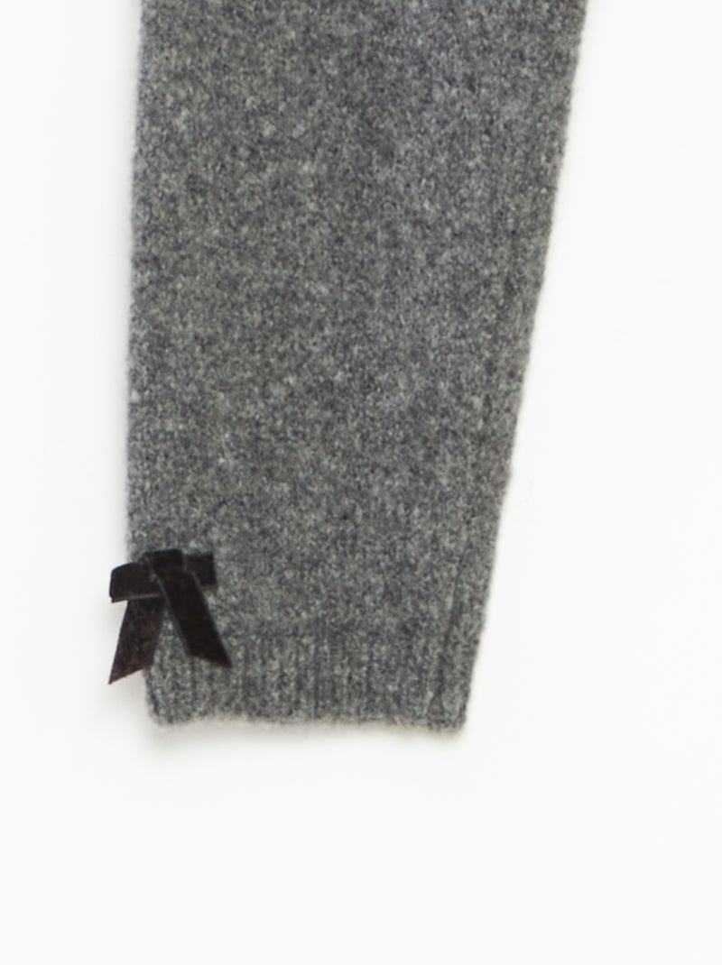 Legging en maille tricot Gris - Kiabi