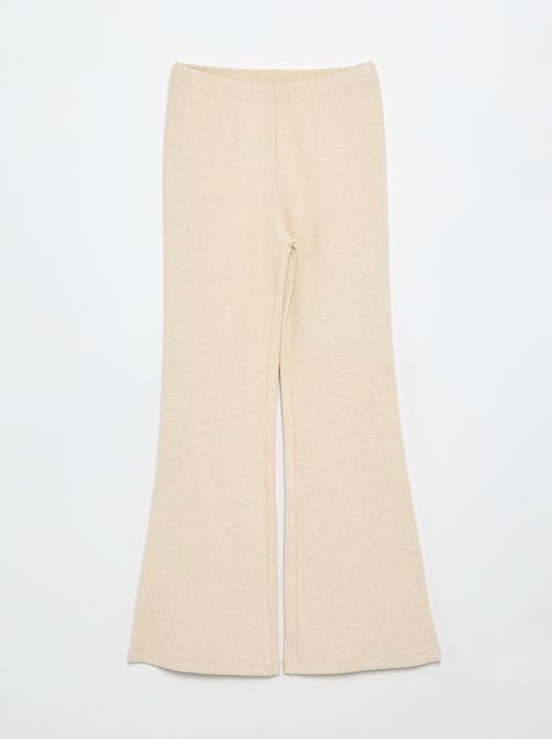 Legging flare en maille côtelée - Kiabi