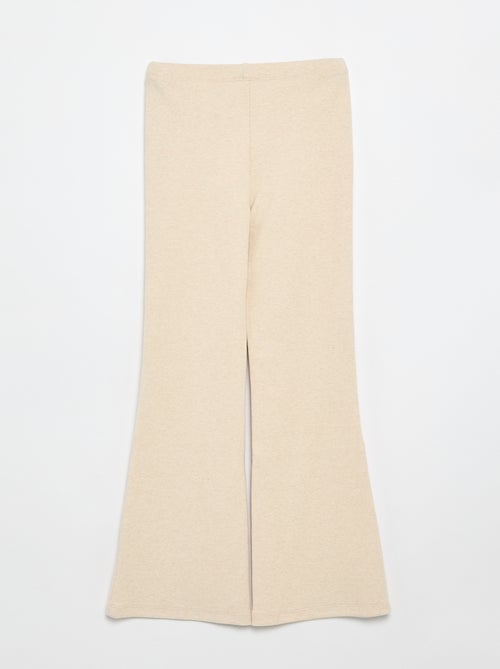Legging flare en maille côtelée - Kiabi