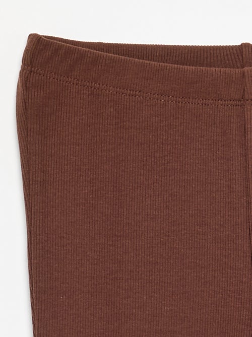 Legging flare in maglia a costine - Kiabi