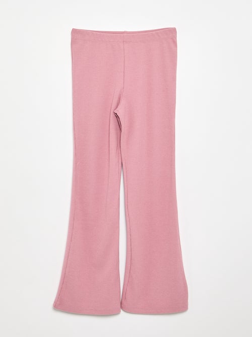 Legging flare in maglia a costine - Kiabi