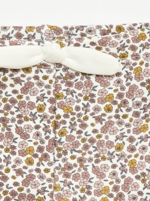 Legging fourré en molleton avec nœud - Kiabi