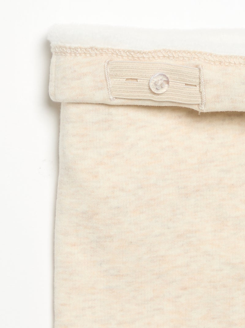 Legging in felpa Beige - Kiabi