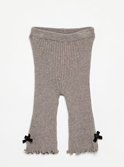 Legging in maglia compatta a costine - Kiabi